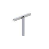 Simple wooden fence stand | with matching top part | Top of wood mobile fence standgalvanized, 1000 mm